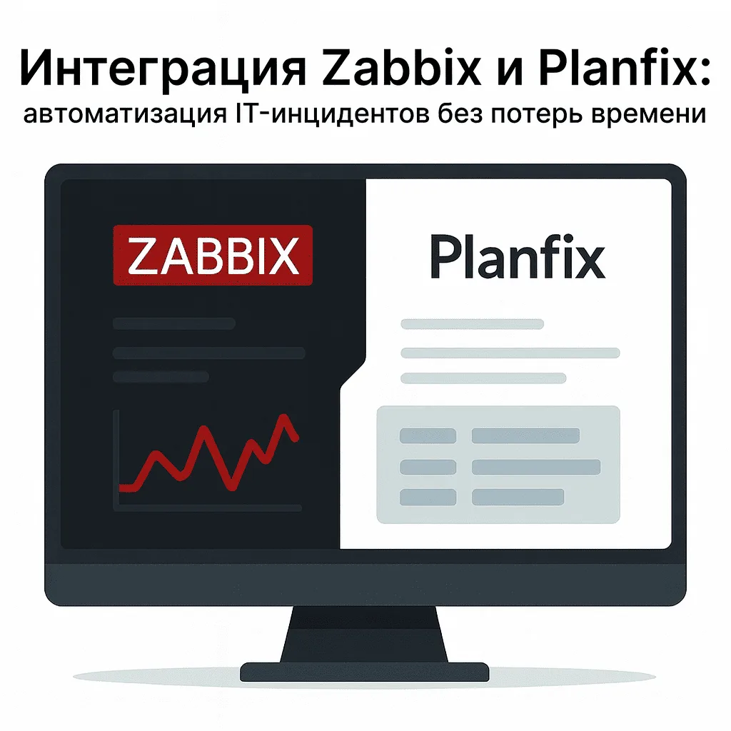 Интеграция Zabbix и Planfix: автоматизация IT-инцидентов без потерь времени Интеграция Zabbix и Planfix