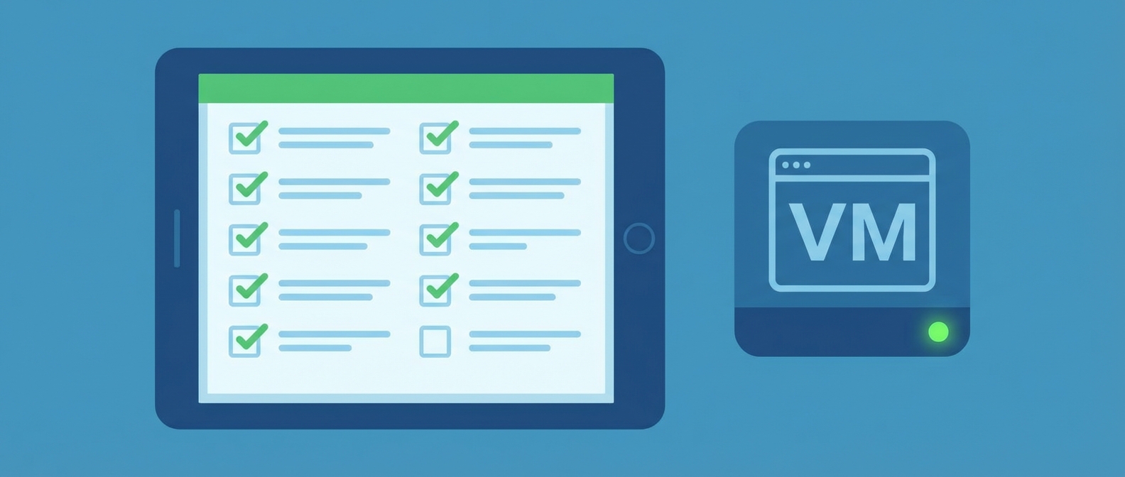 Финальная проверка виртуальной машины после миграции Linux-сервера